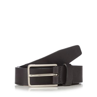 J by Jasper Conran Black leather pin buckle skinny belt